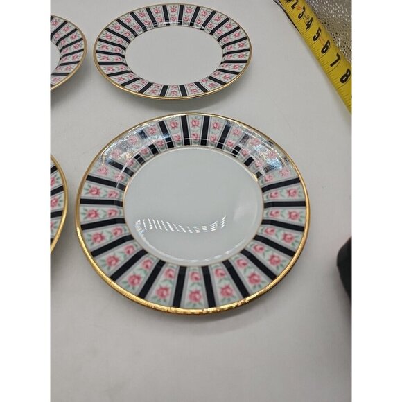 Fitz & Floyd "Victoriana" - 6.5" Porcelain Bread Plate Lot Of 4 Excellent - Picture 6 of 6